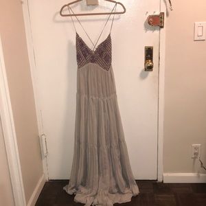 Free People Maxi dress with beaded top - tags on